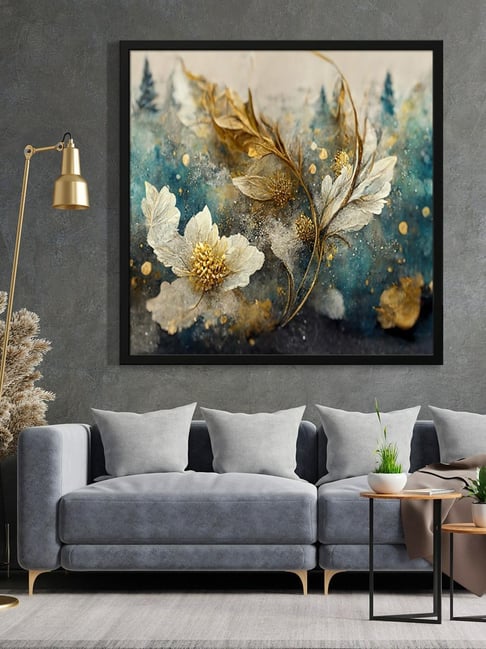 999Store Printed Teal Canvas Wall Art-picture-47