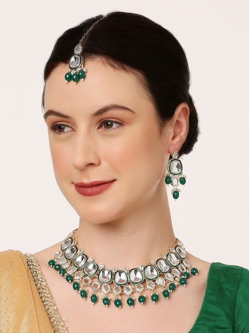 Snow Slide Pearl Necklace Set Jewellery India Online  CaratLanecom