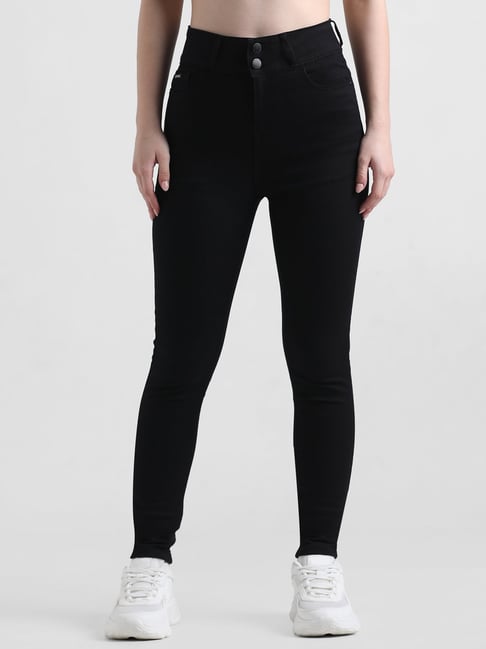 Only Black Blended Skinny Fit High Rise Jeans-picture-38