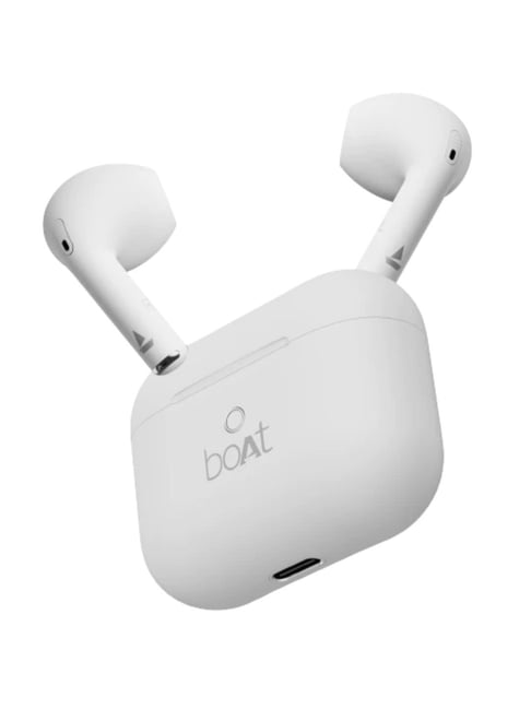 Boat Airdopes Joy In Ear BT Wireless Earbuds with 35H Playback (Swedish White, True Wireless)