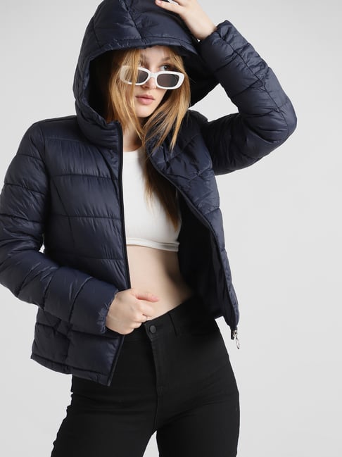 Jacket Outfit Best Stylish Down Jackets Only Navy Regular Fit