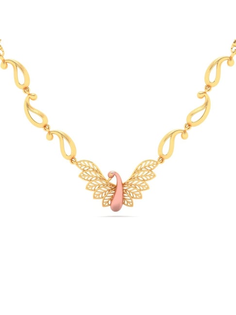 Buy Chandra Jewellers 14k Yellow Gold Necklace Online At Best