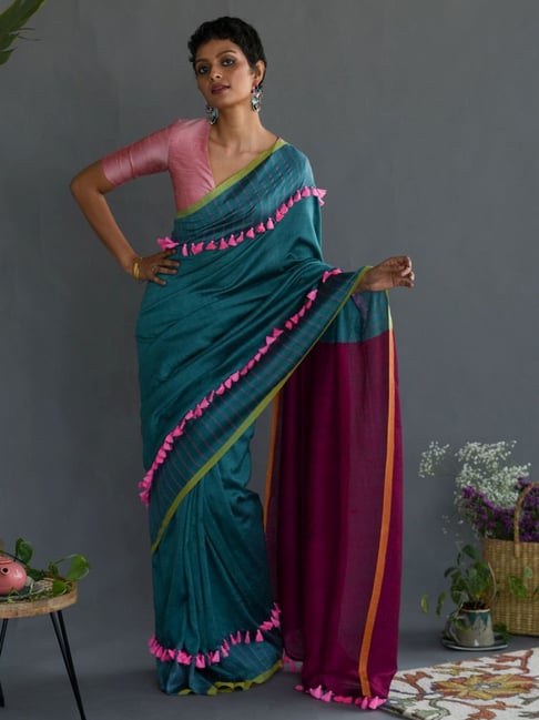 Buy Suta Purple Saree Without Blouse for Women Online @ Tata CLiQ