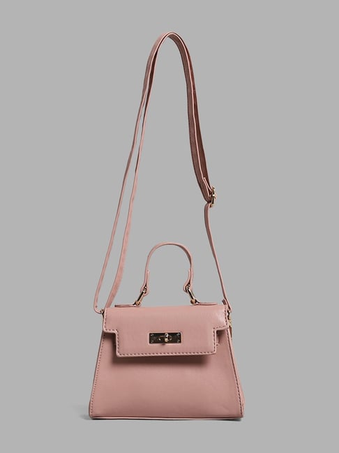 Buy Lino Perros Pink Printed Medium Handbag Online At Best Price @ Tata CLiQ