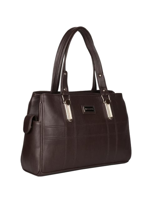 Buy Bellissa Brown Solid Medium Handbag Online At Best Price