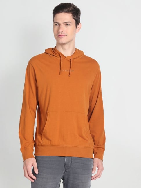 Buy Polo Denim Rust Muscle Fit Hooded T-Shirt for