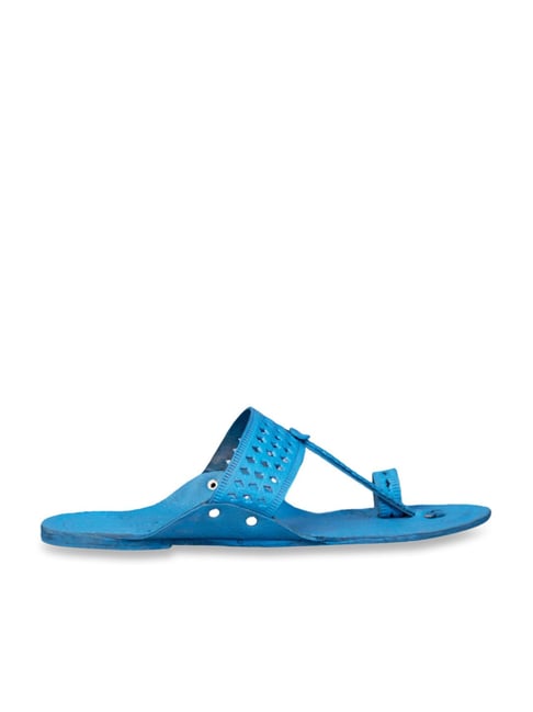 Blue best sale suede sandals