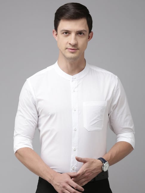 Kryptic White Regular Fit Cotton Shirt-picture-29