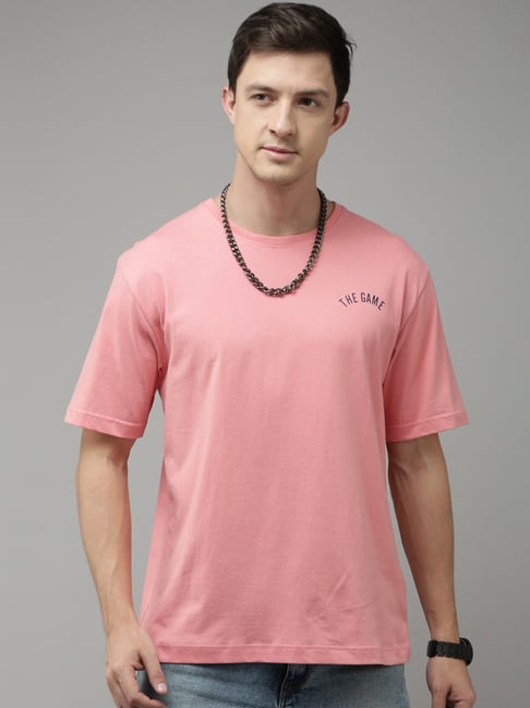 Oversized Fit T-shirt - Light pink - Men