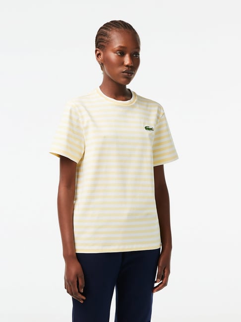 Lacoste striped t shirt best sale