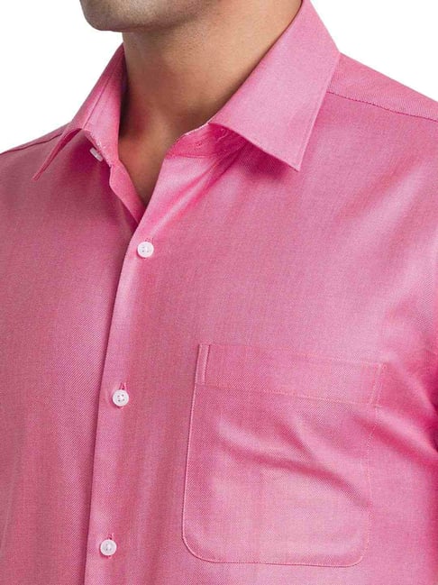 Buy Raymond Pink Contemporary Fit Shirt for Mens Online Tata CLiQ