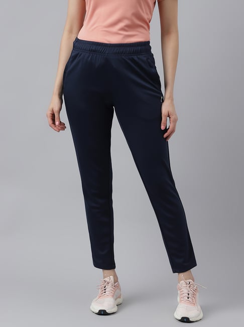 Alcis Women Blue Slim Fit Solid Joggers