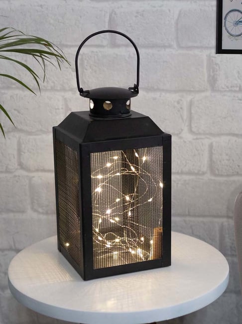 Homesake Black Metal Lantern And Candle Tealight Holder-picture-36