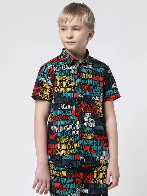 Buy Jack & Jones Junior Multi Cotton Printed Shirt for Boys 