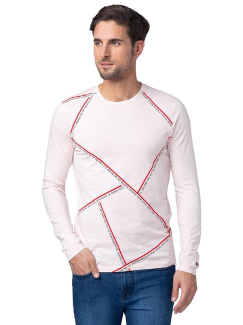 Being Human Red & White Regular Fit Printed T-Shirt-picture-44