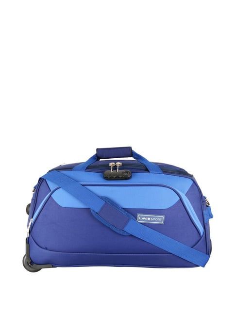 Polyester Safari Blue Duffle Trolley Bag, Size: 65 Cm at Rs 1200/piece in  Mawana