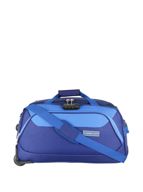 Buy LAVIE SPORT Sage Navy Large Duffle Trolley Bag Online At Best