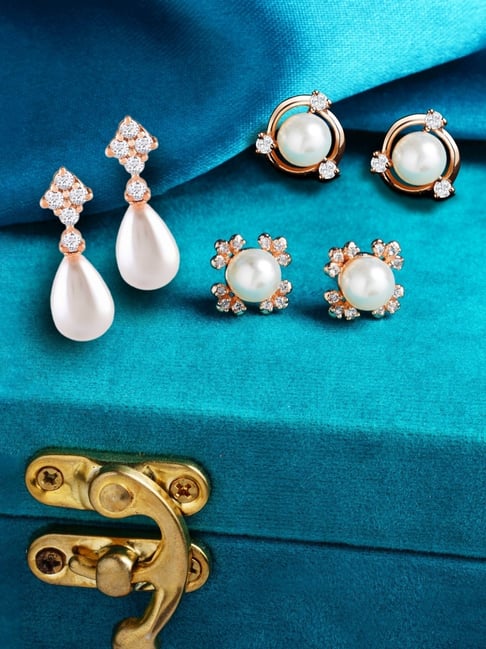 Silvery Lavender 10.2mm Pearl Stud Earrings on 14K Rose Gold – Kamoka Pearl