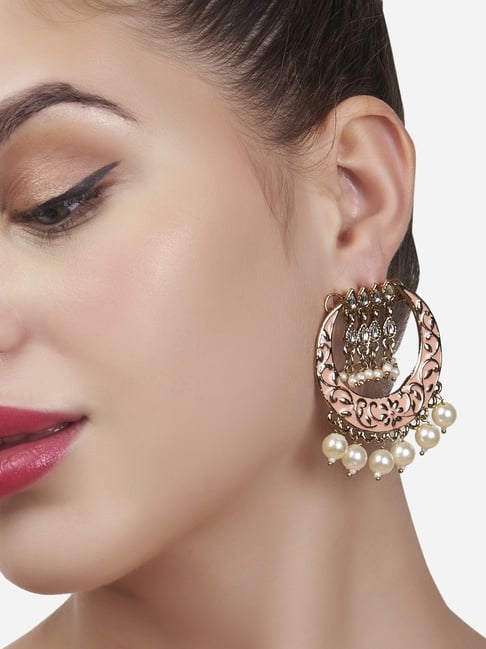 Flipkart.com - Buy ZAVERI PEARLS Combo of 2 Peacock inspired Stone Drops &  Danglers, Jhumki Earring Online at Best Prices in India