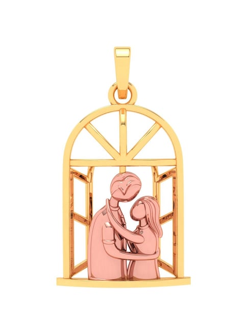 P.C. Chandra Jewellers 18k Yellow Gold In The Shape Of A Couple Sting In Front Of A Window Pendant-picture-31