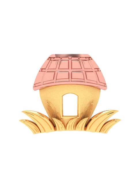 P.C. Chandra Jewellers 22k Yellow Gold Hut Shaped On Grass Pendant-picture-30