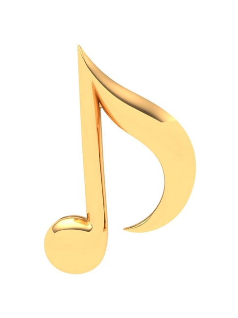 P.C. Chandra Jewellers 18k Yellow Gold Quaver Musical Note Pendant-picture-14