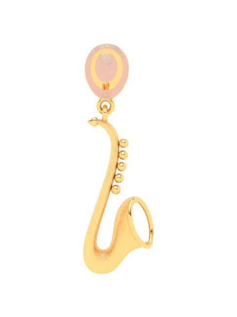 P.C. Chandra Jewellers 18k Yellow Gold Trumpet Shaped Pendant-picture-19