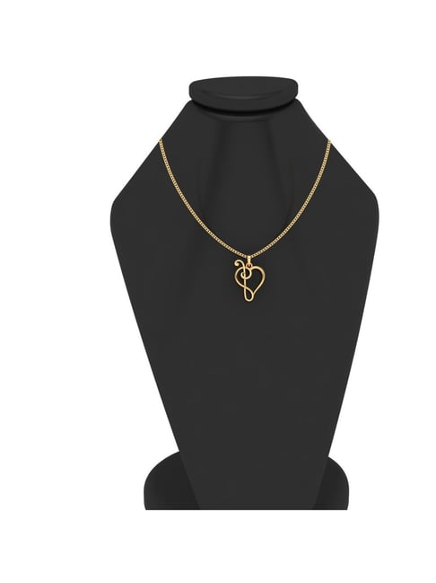 Chain Sr Gold Locket Chandra Jewellers 14k Yellow Gold Half-n-half