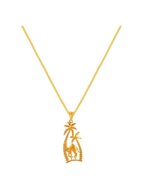 P.C. Chandra Jewellers 22k Yellow Gold Desert Theme Pendant-picture-19