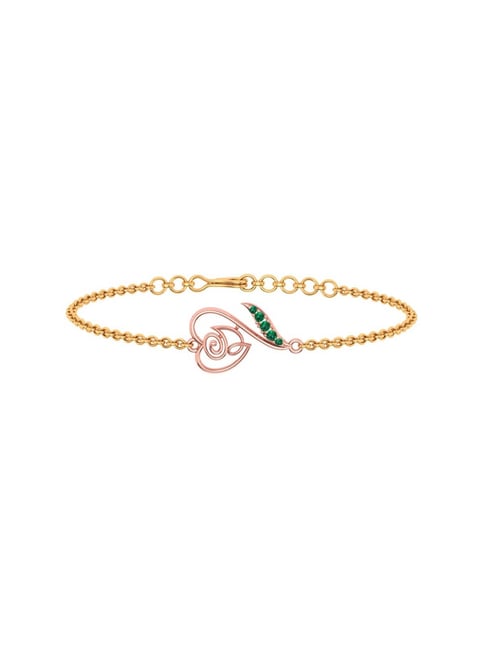 Pretty 22k Gold Bracelet with Butterfly Designer| Embellished bracelet from PC  Chandra Valentine Collection