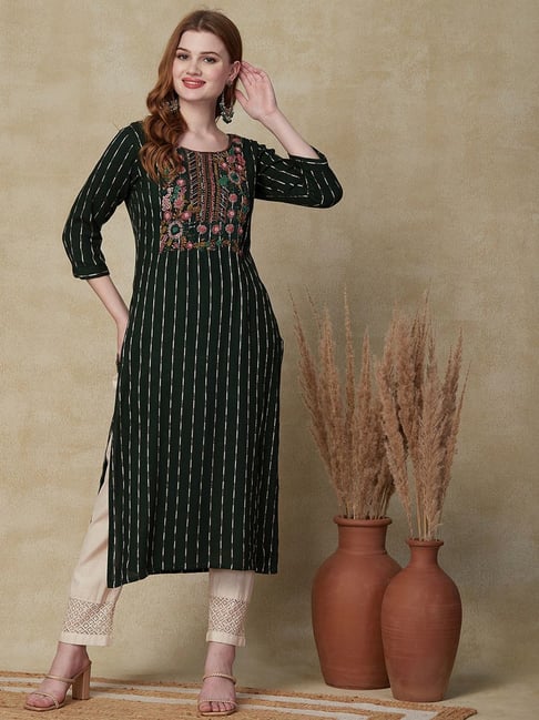 Hand Embroidered Premium Kurtis for any Occasion @ Fashor kurti haul /  Online shopping with Vaishali | Embroidered, Hand embroidered, Ethnic print