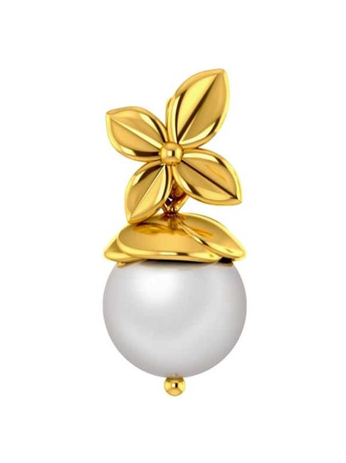 P.C. Chandra Jewellers 18k Yellow Gold Flower Themed Design Utmost Finesse Pendant