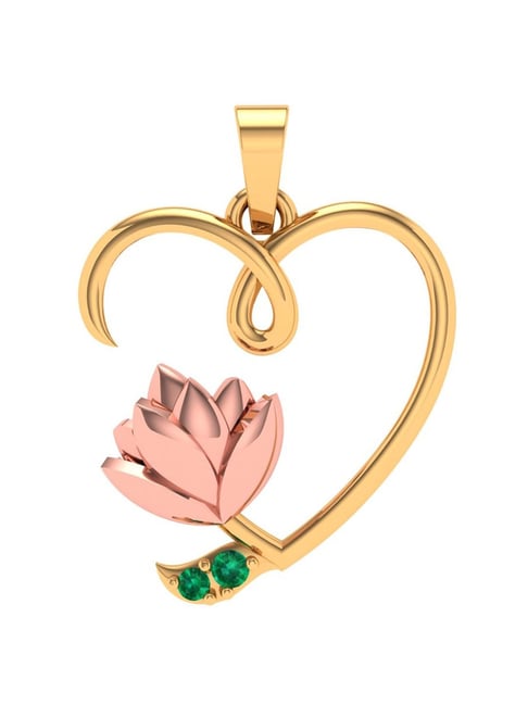 Buy Chandra Jewellers 14k Yellow Gold Pendant for Women