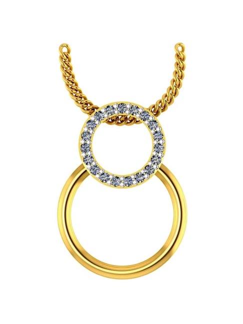P.C. Chandra Jewellers 22k Yellow Gold Multi-ring Design Pendant-picture-31