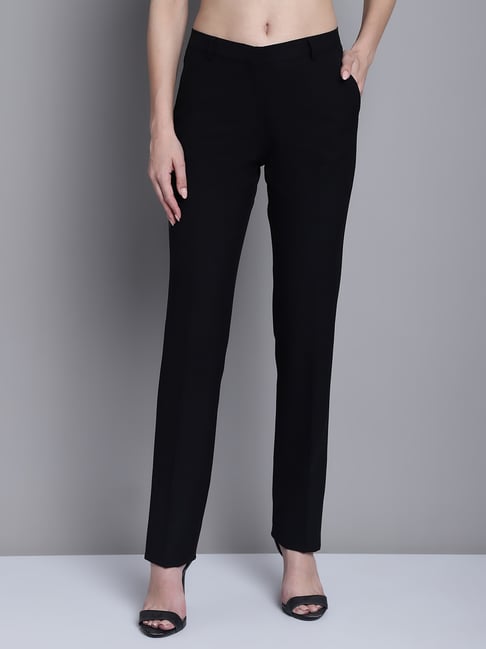 Buy online Black Striped Ankle Length Trouser from bottom wear for Women by  V-mart for ₹269 at 10% off | 2024 Limeroad.com
