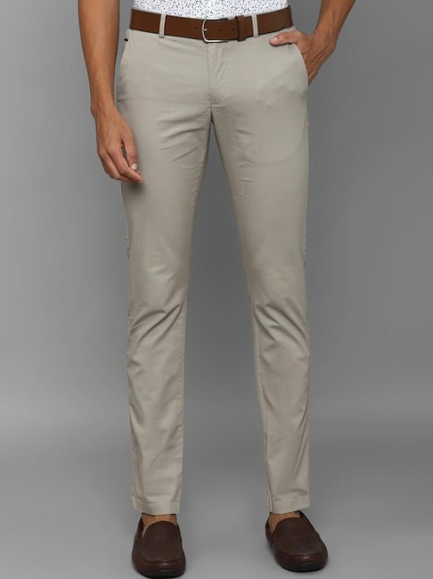 Buy Allen Solly Green Cotton Slim Fit Trousers for Mens Online @ Tata CLiQ