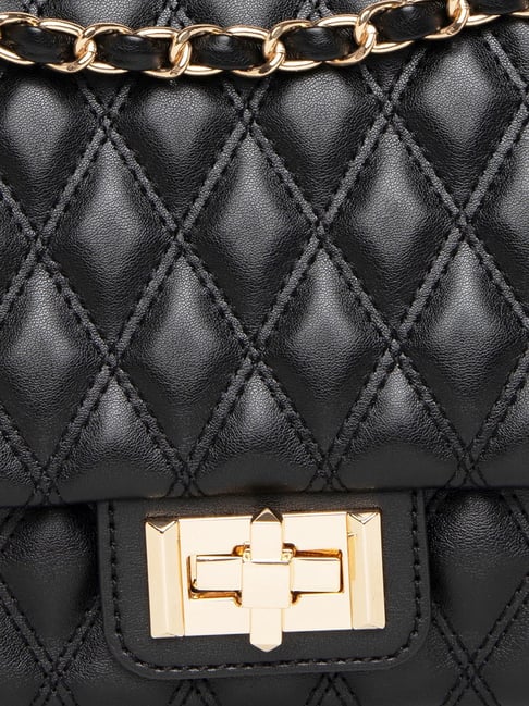 Buy Lavie Debossed Hemi Black Textured Small Cross Body Bag at Best Price @  Tata CLiQ