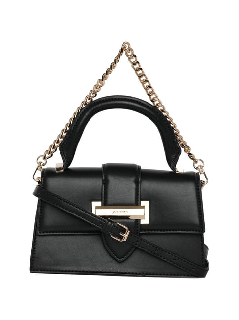 Buy Aldo Meshlouna Black Solid Medium Handbag Online At Best Price