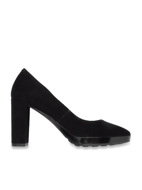 Van Eli Camila Ladies Black Velvet 2 inch box Heel – Frankel's Designer  Shoes