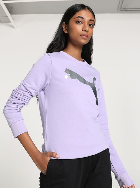 Puma on sale purple sweatshirt