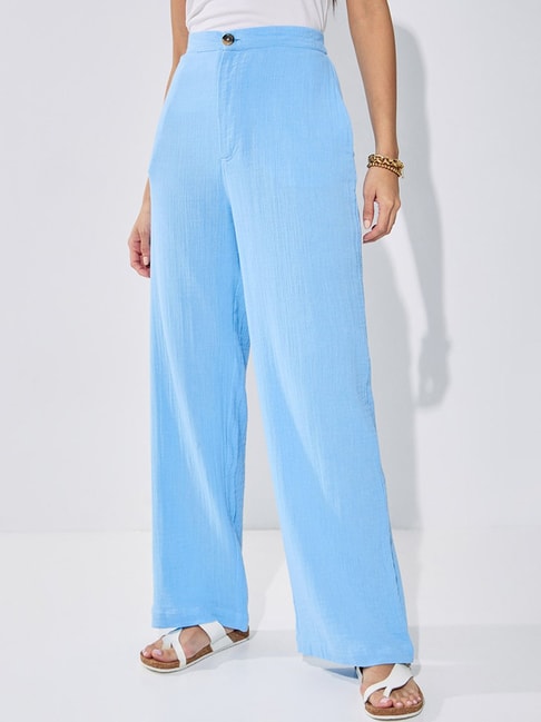 The Wide Leg Pant in Cotton