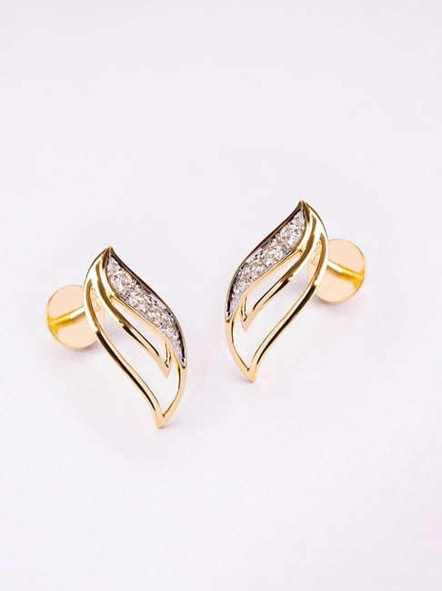 NVision Daily Wear Gold Diamonds Hoop Earrings, 4 Grams, 18 Kt at Rs  135000/pair in Mumbai