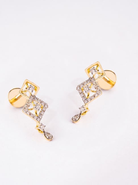 14K Gold Crown Stud Earrings – Nana Bijou