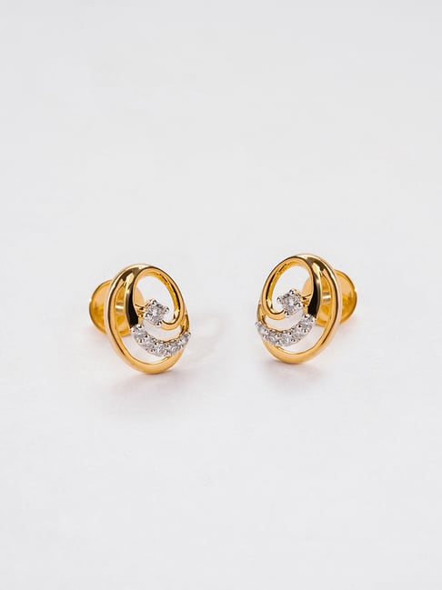 Golden Flower Stud Earrings – GIVA Jewellery