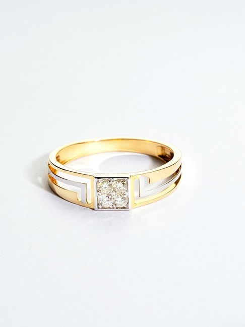 Natural Diamond Men's Rings. 0.15 Carat. 18K White Gold. – VK. Diamonds