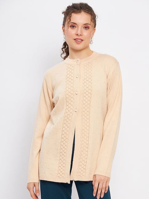 Duke Cream Self Pattern Cardigan-picture-30