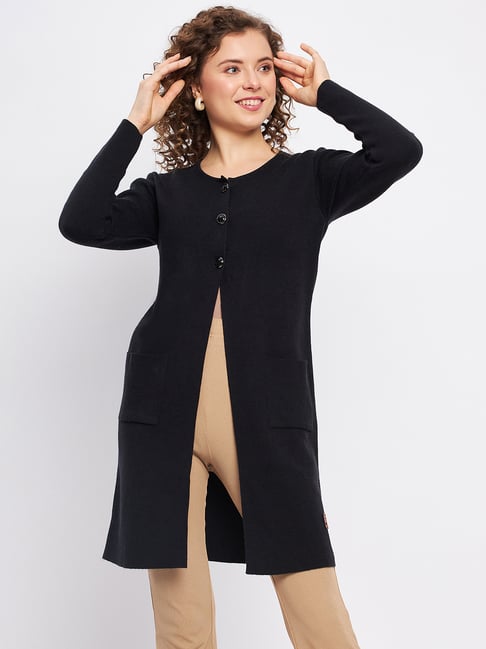 Duke Black Plain Cardigan-image-1