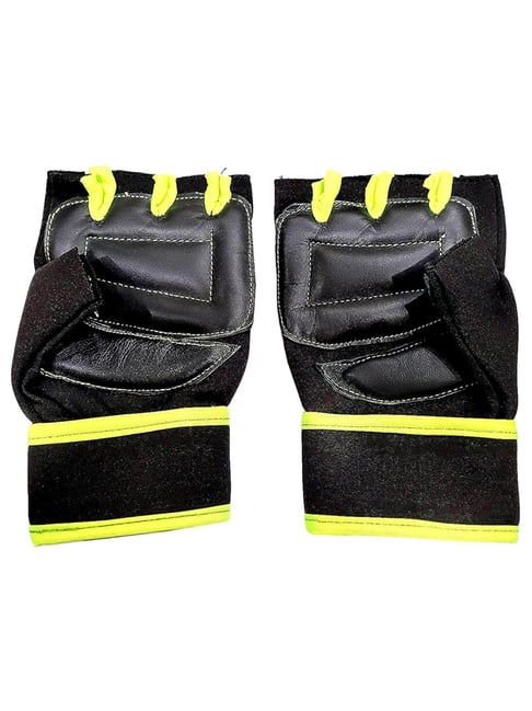 Protoner Gym Gloves with Padded Palm and Wrist Support Black