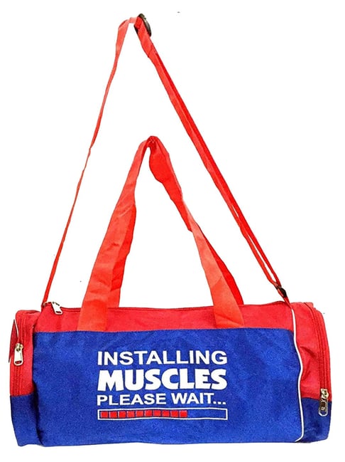 Protoner Installing Muscles Please Wait Gym Bag Red