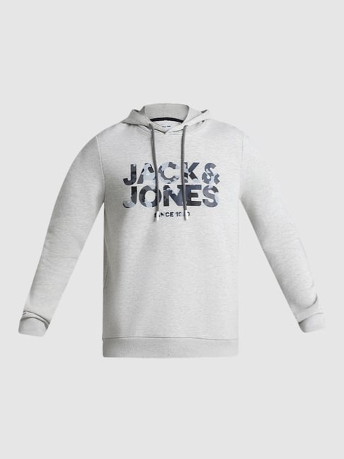 JACK & JONES Felpa Con Cappuccio Stampata Dietro - Modello Jcounion Print Noos